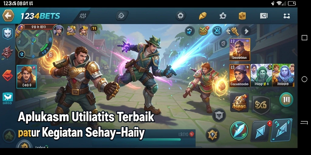 Tampilan utama aplikasi 1234BETS yang menampilkan fitur pengingat.