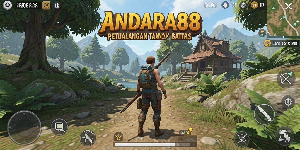 Tangkapan layar aksi mendebarkan dalam dunia terbuka ANDARA88.