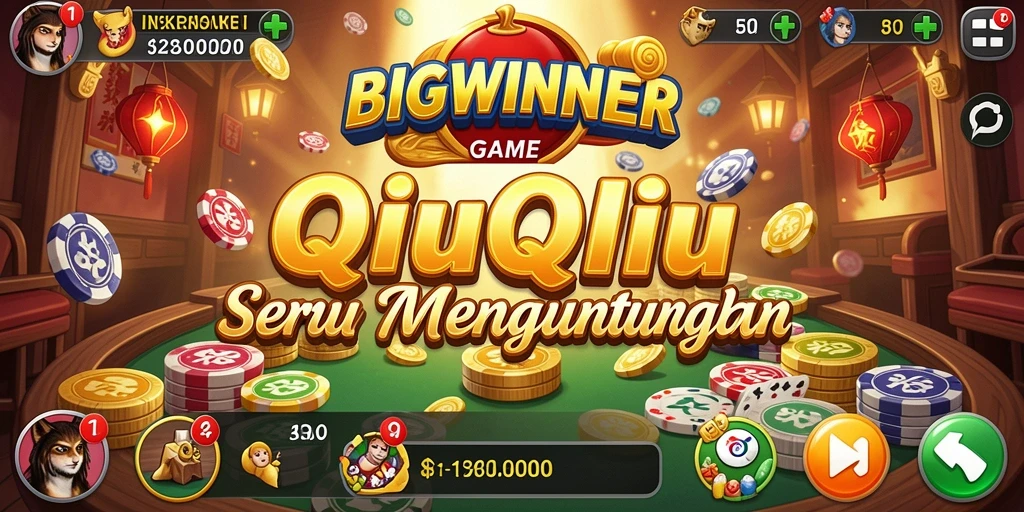Tampilan gameplay seru dari BIGWINNER QiuQiu.