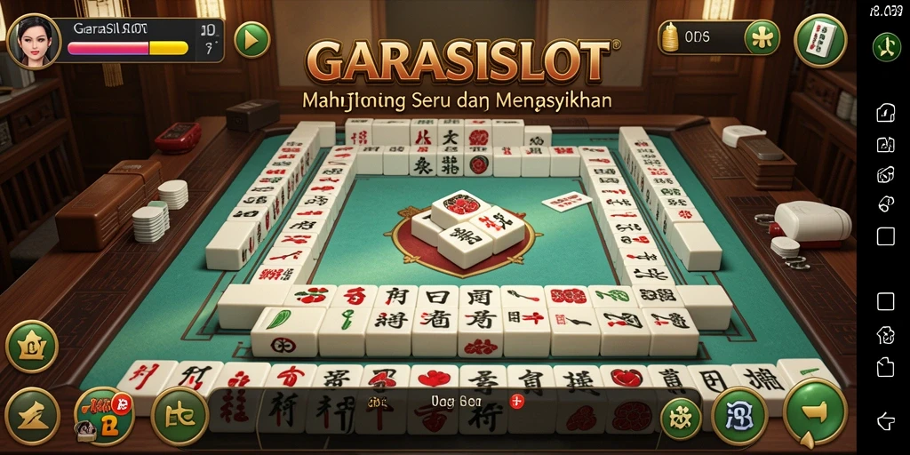 Screenshot utama GARASISLOT menampilkan gameplay Mahjong yang menarik dan menantang.