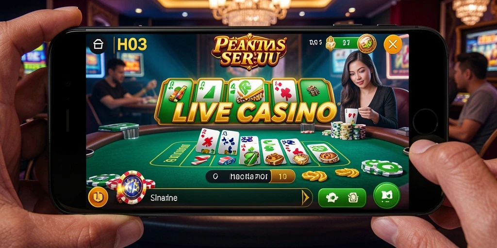 Tampilan gameplay H03 yang menegangkan di Live Casino.