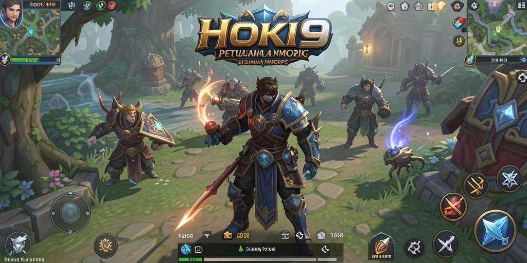 Tampilan gameplay HOKI9 dengan petualangan seru dalam dunia MMORPG.