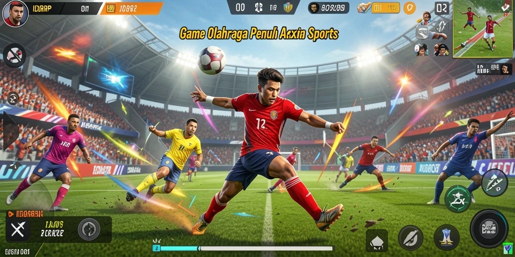 Screenshot gameplay IDRRP menampilkan aksi olahraga seru.