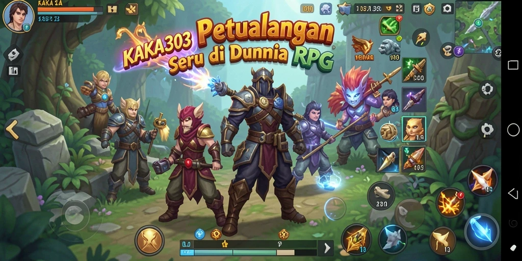 Tampilan gameplay seru KAKA303 membawa pemain ke dunia RPG yang memukau.