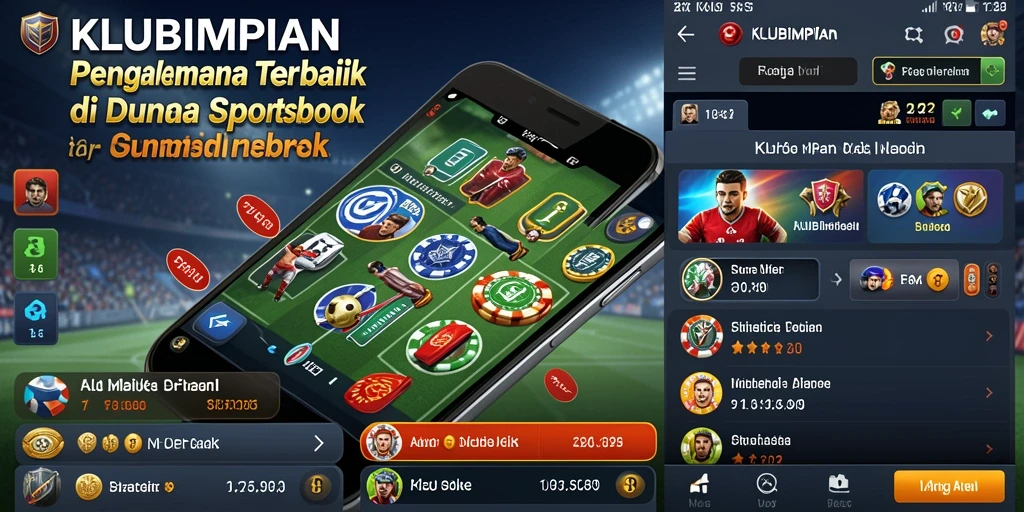 Screenshot KLUBIMPIAN yang menunjukkan tampilan taruhan langsung.