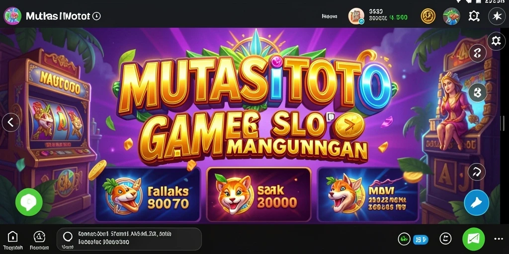 Screenshot gameplay menampilkan serunya bermain Slot di MUTASITOTO.