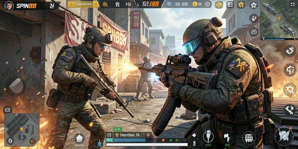 Tampilan aksi seru dalam gameplay SPIN88 yang menarik dan dinamis.